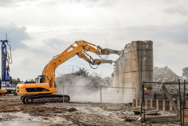 Silo Demolition in Morrisville