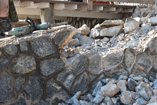 Retaining Wall Demolition in Morrisville